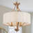 Lidia 3-Light Shaded Drum Chandelier