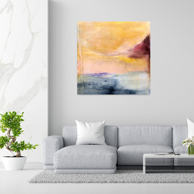 Shadowy Lake, art contemporain abstrait, 48" H x 48" W