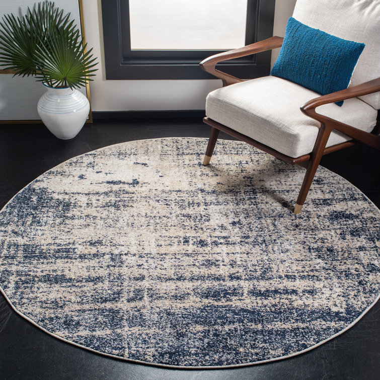 Tapis bleu marine / doré Gerberoy