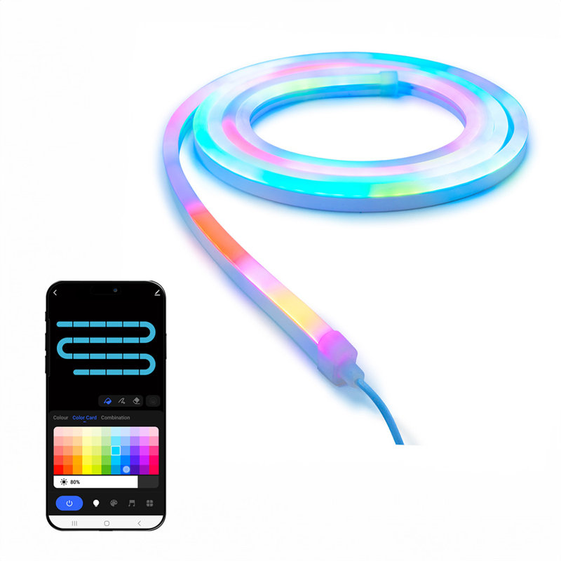 Smart Neon LED 600cm Rope Under Cabinet Light, 22cm H x 600cm L x 21.50cm D