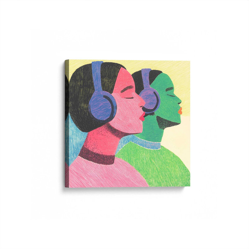 «Stereophonic I» par Walker Noble, reproduction d'art sur toile, H 12 po x l 12 po