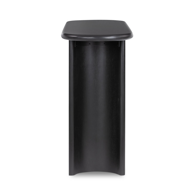 Paden 51'' W Solid Wood Console Table, Aged Black