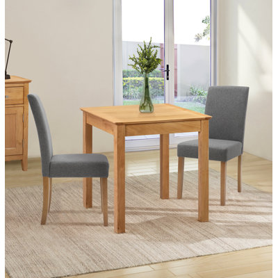 Madelynn 2 - Person Solid Oak Dining Set