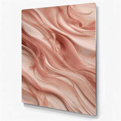 Digital Abstraction 20 Brown Metal Wall Art