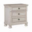 Table de chevet, table de chevet 1 pièce brossée au fil avec tiroir caché en forme de chignon