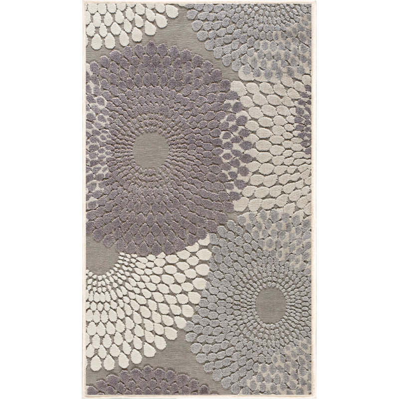Tapis gris Marty, Rectangle 2 pi 3 po x 3 pi 9 po