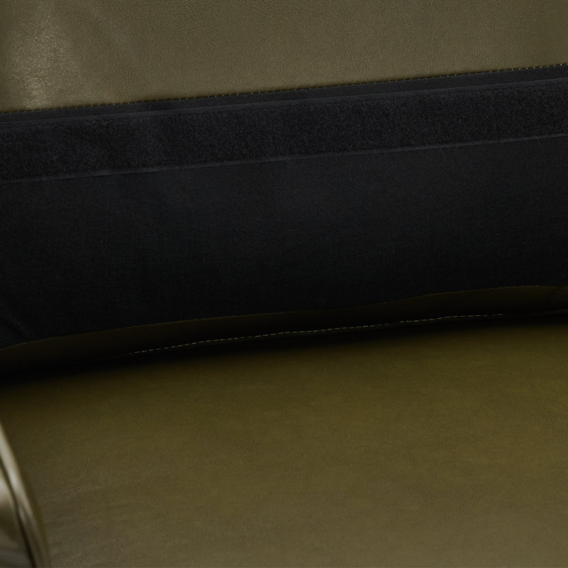 Carmen 2-Piece Upholstered Square Arm Sofa Set, 2 Pieces: Sofa, Loveseat, Green