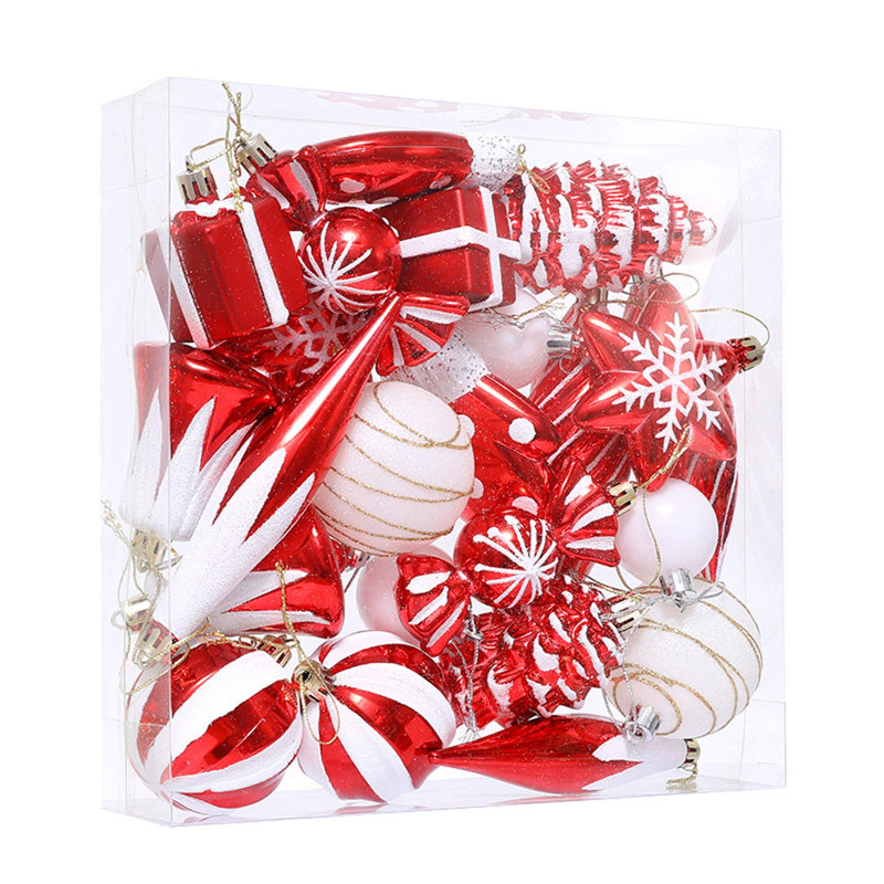 Set Of 24 Small Christmas Tree Ornaments