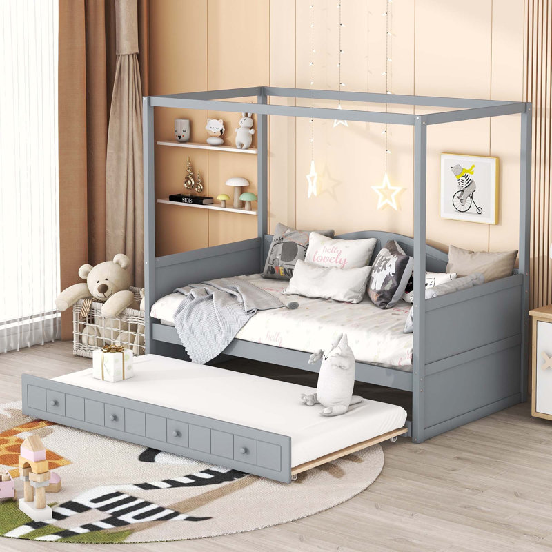 Lit pour enfant Canesha, gris