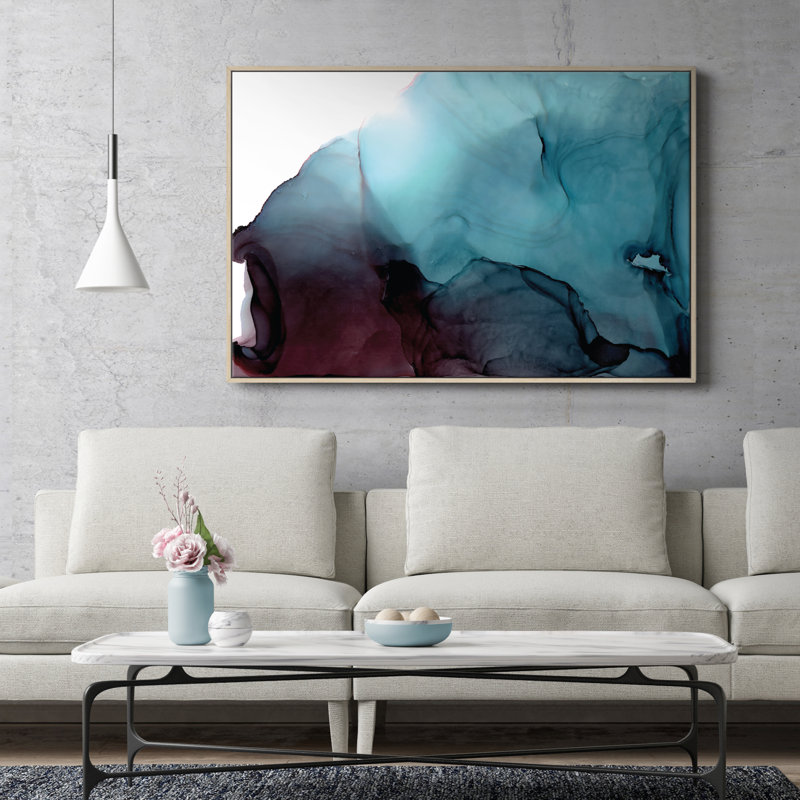 Wavelength by Fern Siebler - Painting on Canvas, Wrapped Canvas, 51 cm H x 76 cm W x 4 cm D