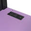 Lit mezzanine simple en bois massif avec bureau, armoire de rangement et penderie, bande lumineuse DEL, ports de chargement USB, noir et violet-1901421437-1901421436