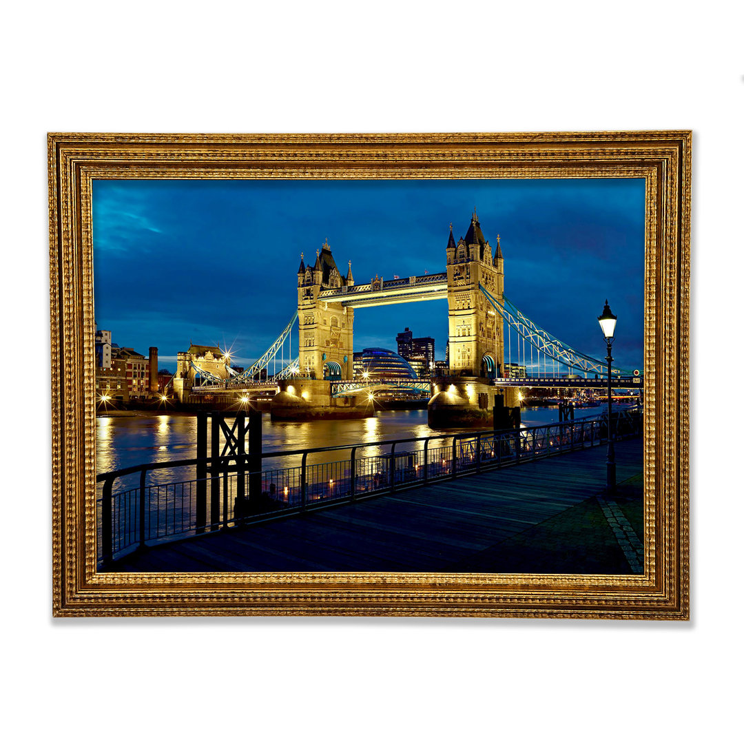 London Tower Bridge Nachtlicht - Druck