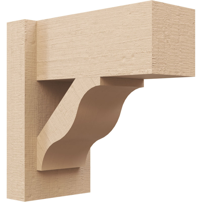 Bois de cèdre brut Funston Block TimberThane Perspector, brun clair apprêté, H 12 po x l 6 po x P 12 po