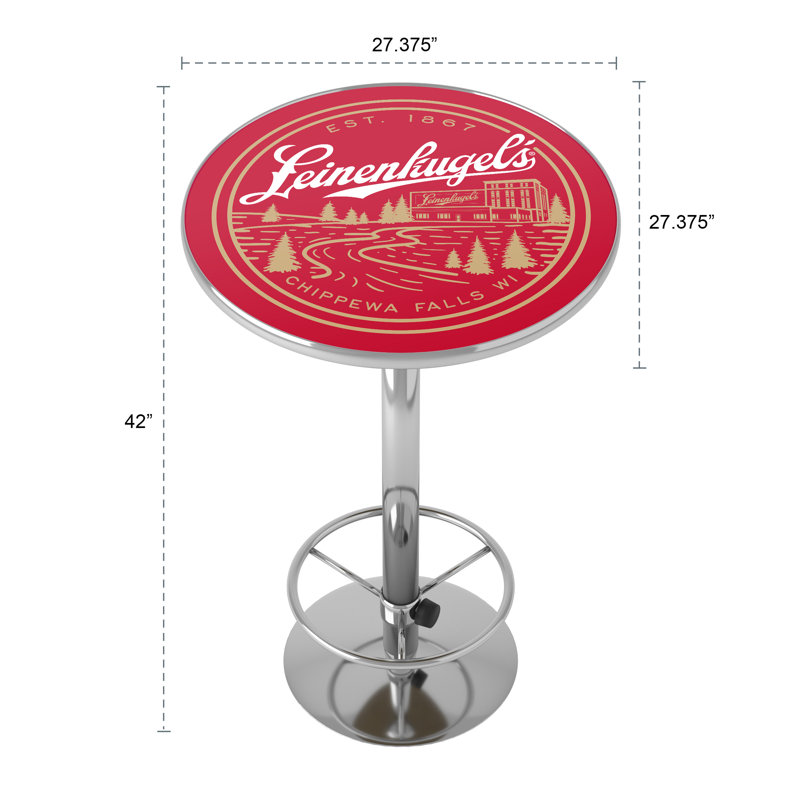 Leinenkugel Brewery  Bar Table With Footrest