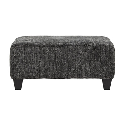 40" Upholstered Square Ottoman - Galactic Charcoal