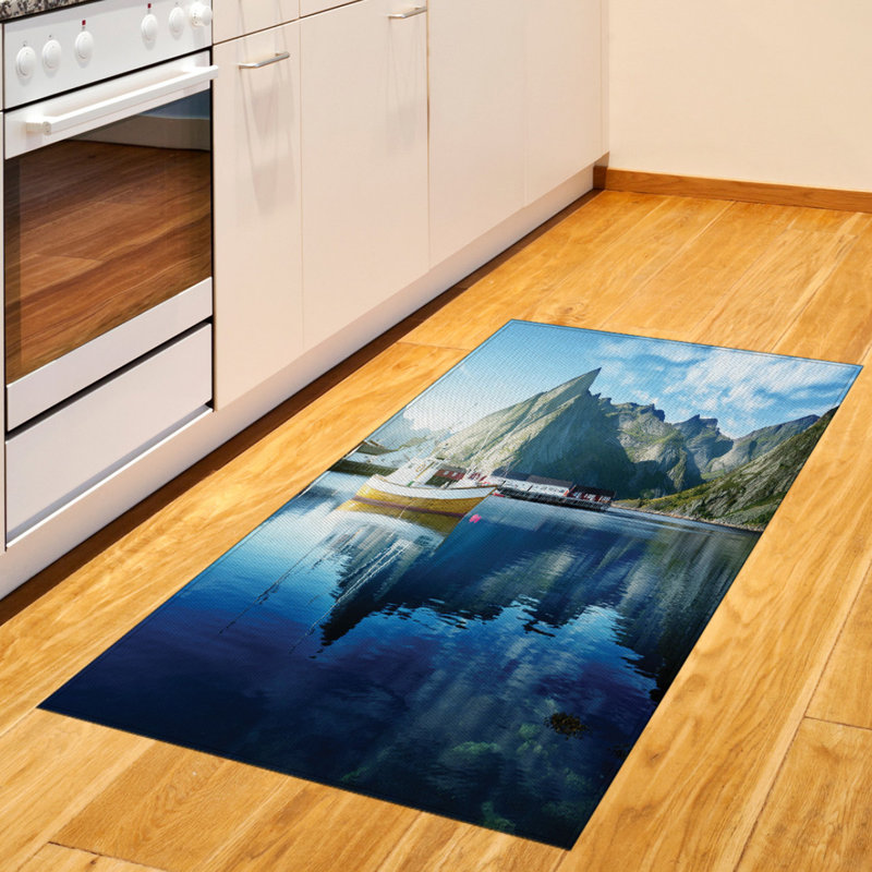 European Scenery High Density Long Fiber Poly Threads Decorative Area Rug Carpet, Rectangle 2'7" x 5'