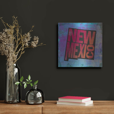  'New Mexico' by Art Licensing Studio Metal Wall Art, 12" x 12"