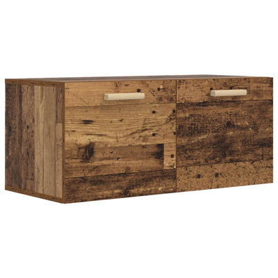  Wall Cabinet Hanging Storage Cabinet Wall Cupboard Engineered Wood