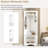 Corner Hall Tree with Shoe Bench with 4 Hooks,Adjustable Shelf-1419489091
