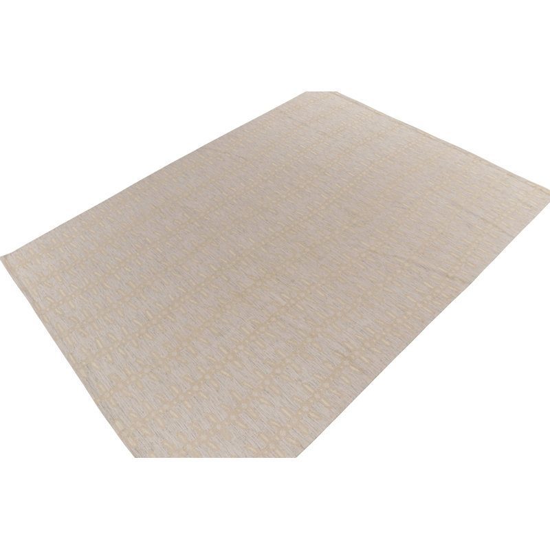 Scandinavian Wool Geometric Area Rug, Rectangle 12' x 16'