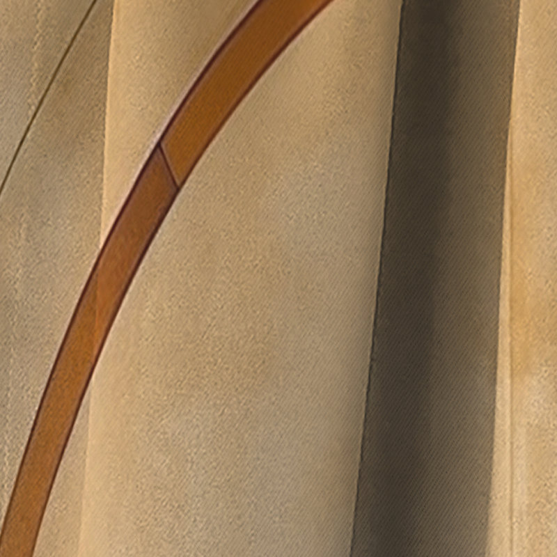 Bronze Brilliance Symmetry VI - Shapes Curtain - Blackout Abstract Curtain - 1 Panels, 52" W x 90" L