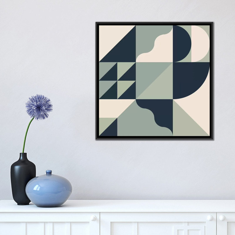 « avalanche », reproduction d’impression sur toile, H 18 po x l 18 po x P 1,5 po, Toile avec cadre noir, Pas de tapis