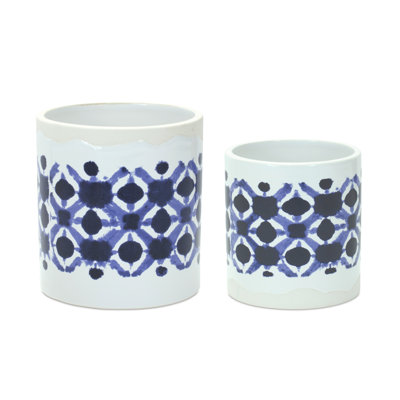 Alzena 2-Piece Ceramic Pot Planter Set