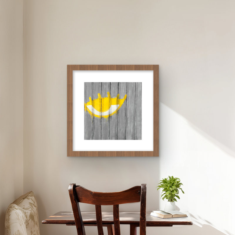 Graffiti à œil jaune imprimé de contenants | Décoration intérieure encadrée