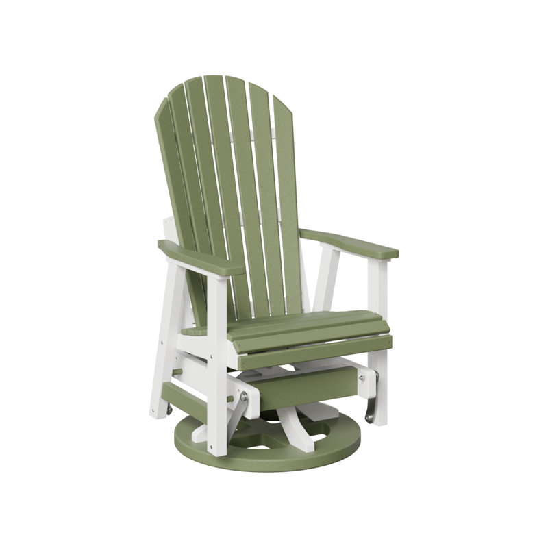 Fauteuil coulissant berçant berlinois berlinois, Sauge/blanc