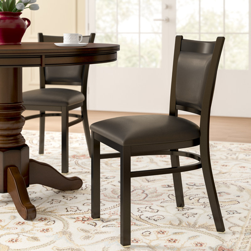 18'' H Upholstered Metal Side Chair