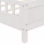 Solid Wood Platform Bed With Bookcase Headboard, Footboard, Adjustable Guardrails, Led Sensor Light-2132886012-2132886008