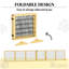 6-Panel Folding Dog,Wooden Pet Gate