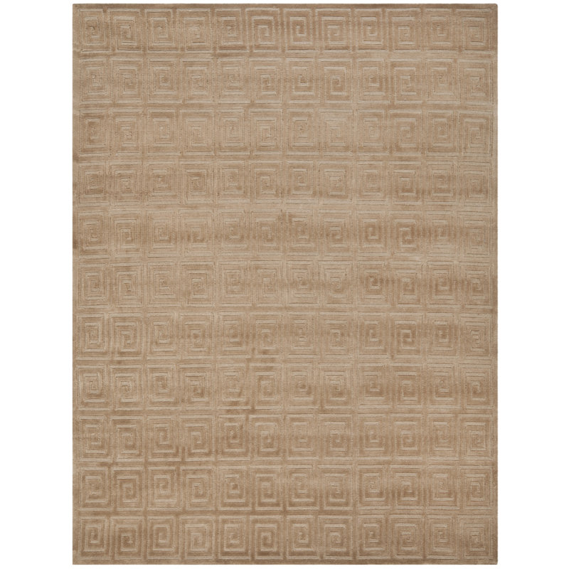 Tapis tibétain en laine noué à la main, Rectangle 9 pi x 12 pi
