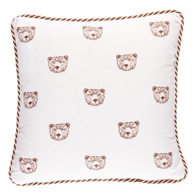 Schumacher x Marie-Chantal Bear Print Pillow