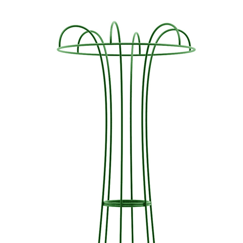 Wilmore Metal Obelisk Plant Support, 160cm H x 40cm W x 40cm D, Green