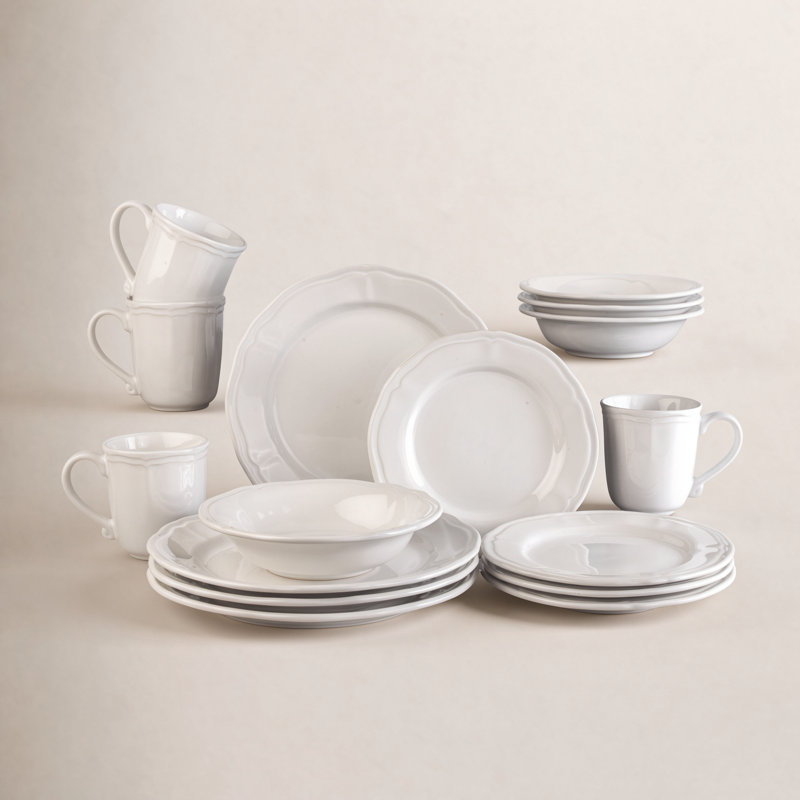 Siena 16pcs Dinnerware Set, White
