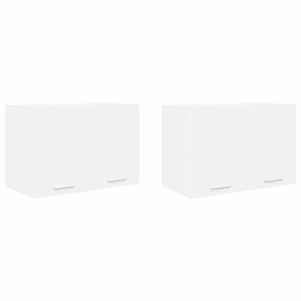 Vidaxl Hanging Cabinet Riga 2 Pcs Black Oak And White 60 X 31 X 40 Cm