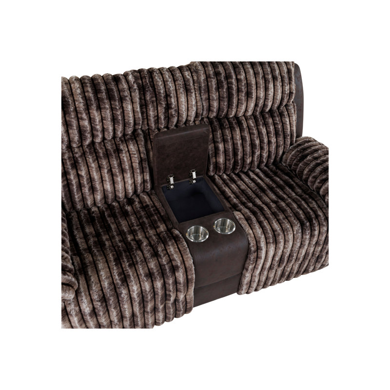 Causeuse inclinable Evoza - Brun