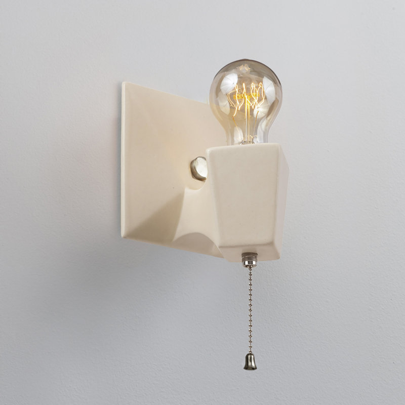 Applique murale articulée à intensité variable 1 lumière Ametria, Blanc mat, Nickel brossé