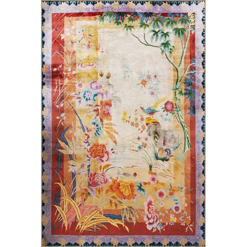 Tapis multicolore Botanical, Tapis de couloir 3 pi 3 po x 6 pi 7 po