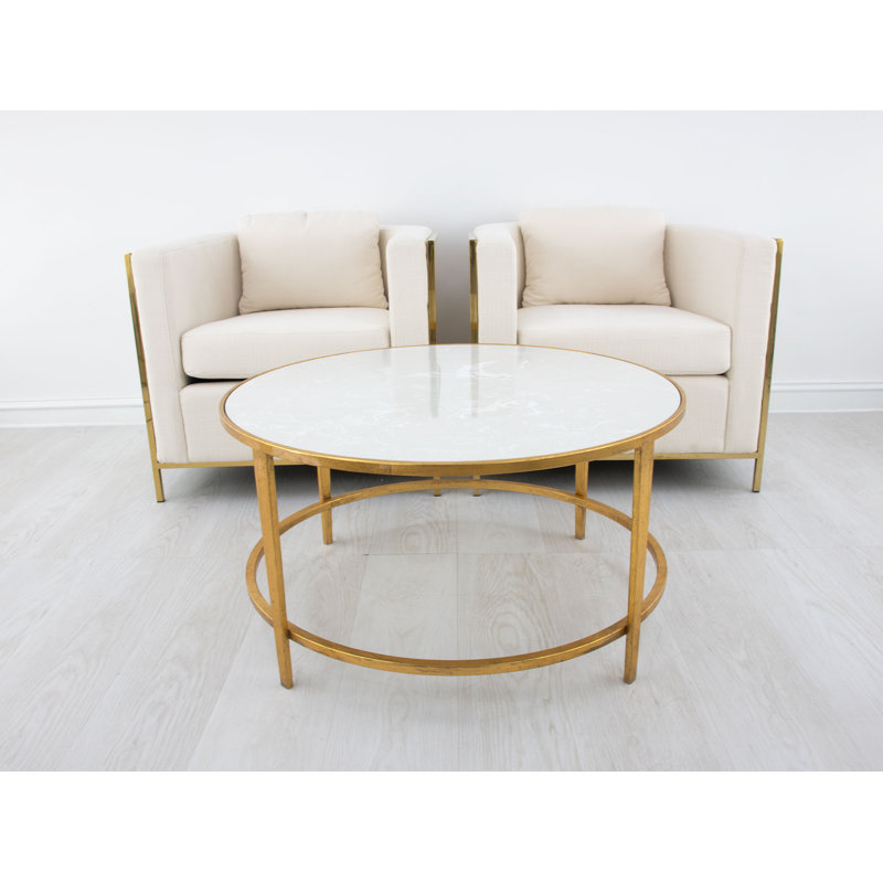 Augustine Coffee Table, Gold
