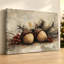 Nature morte automnale - Décoration murale rustique d'automne, impression sur toile tendue de 51 cm x 76 cm, prête à être accrochée dans la salle à manger, la cuisine ou le salon.-985594443