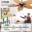 Ventilateur de plafond 52 pouces Tropical