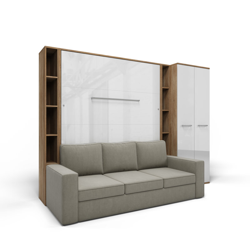 Celinka Upholstered EU Kingsize - 160 X 200 Cm Bed, Brown/White/Sand
