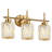 3-Light Modern Crystal Bathroom Vanity Light, Clear Glass Shade Over Mirror Wall Lighting Fixture-128971905