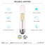 5 watts (équivalent à 60 watts), ampoule à DEL T9 à intensité variable, culot E26 / moyen (standard)-73222815