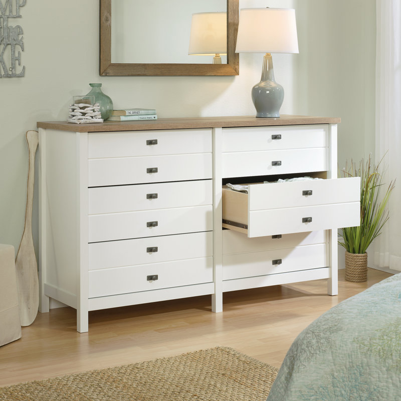 Javaya 56.77'' W 6 - Drawer Dresser, Soft White