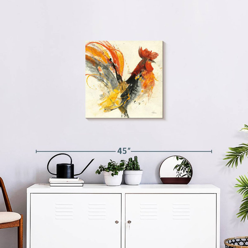 Festive Rooster I, 20" H x 20" W