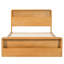 Cadre de lit Rigsby en bois pour lit queen size avec tête et pied de lit à double rangement ouvert-139223135
