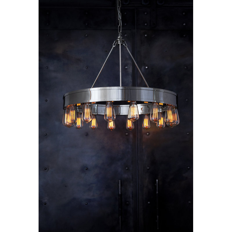 Roark 16 - Light Chandelier, Polished Nickel